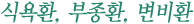 식욕환, 부종환, 변비환